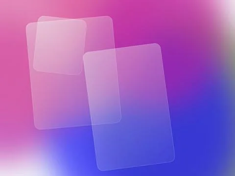 Modern Glassmorphism Background with Frosted Translucent Shapes on Vibrant .. Stock Illustration