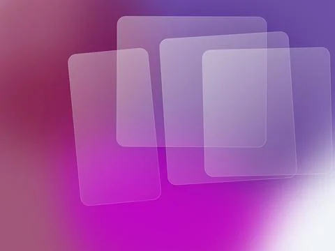 Modern Glassmorphism Background with Frosted Translucent Plates on Vibrant .. Illustrazione stock