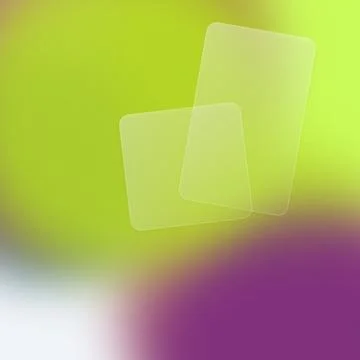 Modern Glassmorphism Background with Frosted Translucent Cards on Vibrant B.. Stock Illustration