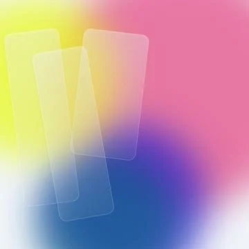 Modern Glassmorphism Background with Translucent Frosted Glass Card Element.. Stock Illustration