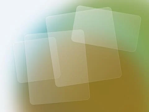 Modern glassmorphism background with translucent overlapping cards and soft.. 스톡 일러스트