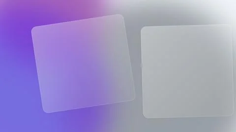 Modern Glassmorphism UI Background Featuring Frosted Glass Squares Over Pur.. Stock Illustration