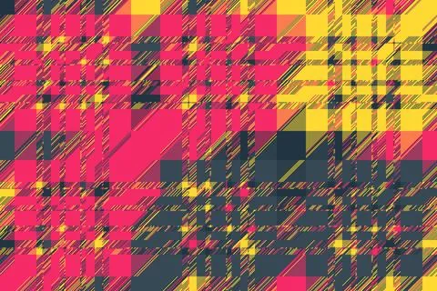 Modern glitch background with abstract geometry and smooth distortion flow... Stock Illustration