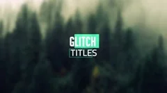 Modern Glitch Titles Stock After Effects