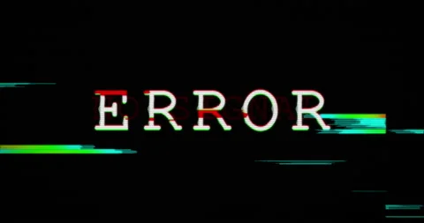 Modern glitch transition with error and no signal text Stock Footage 121953886
