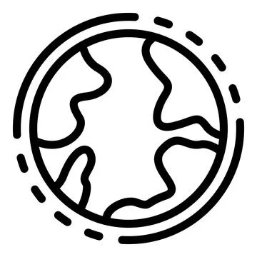 Modern global interface icon, outline style イラスト素材