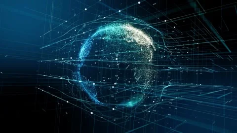 Modern global network telecommunication and internet connection concept 5G 스톡 동영상 334652327