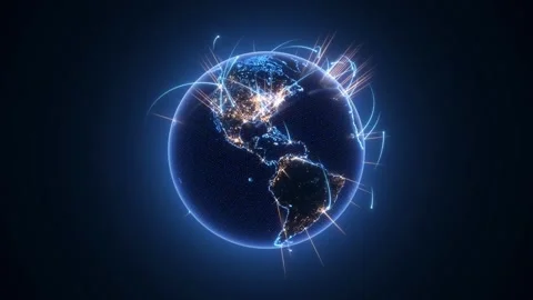 Modern global network telecommunication and internet connection concept 5G 스톡 동영상 334652357