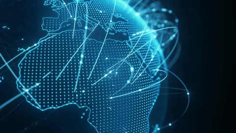 Modern global network telecommunication and internet connection concept 5G Stock-Footage 334652382