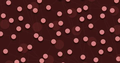 Modern global technology red background for art banner design Stock Illustration