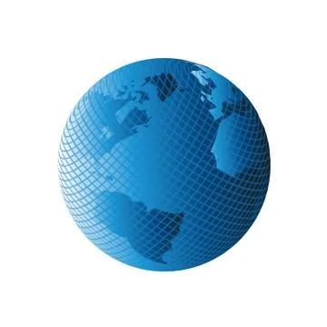 Modern globe earth vector  Illustrazione stock
