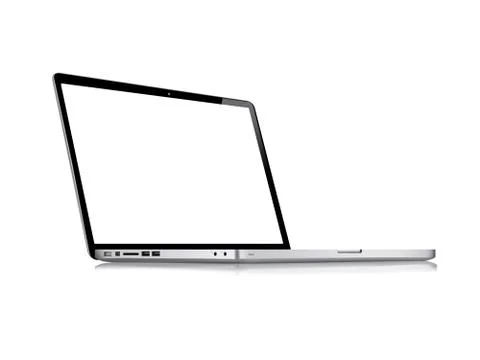 Modern glossy laptop Stock Illustration
