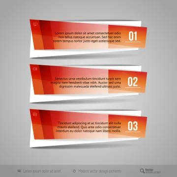 Modern Glossy Vector Banners Illustrazione stock