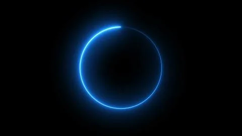 Modern glowing preloader and progress loading circle bar, 3d render backdrop Stock Illustration