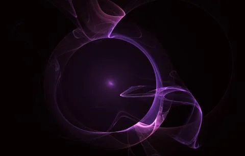Modern glowing shape design. Energetic Light Tracks and effects. Stock-Illustration