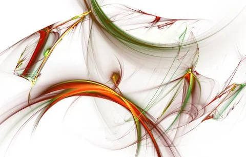 Modern glowing shape design. Energetic Light Tracks and effects. Illustrazione stock