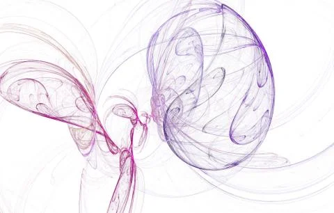 Modern glowing shape design. Energetic Light Tracks and effects. Stock-Illustration