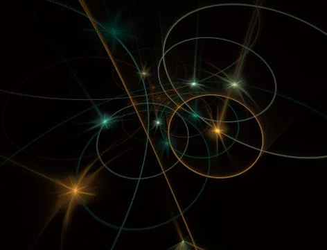 Modern glowing shape design with glow. Energetic Light Tracks. Luminous shini Ilustración de archivo