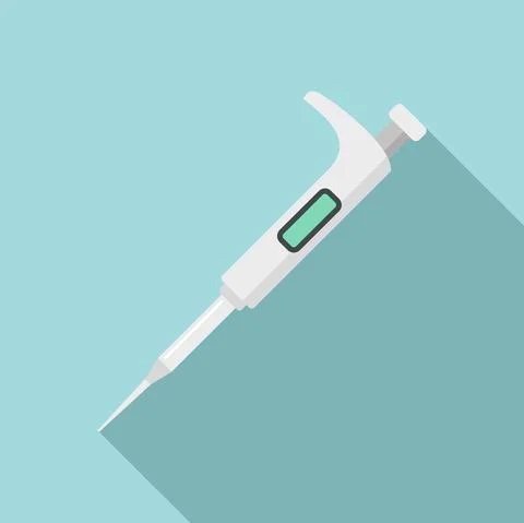 Modern glucometer icon, flat style Illustrazione stock