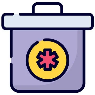 A modern glyph illustration of hotel elevator service Ilustración de archivo