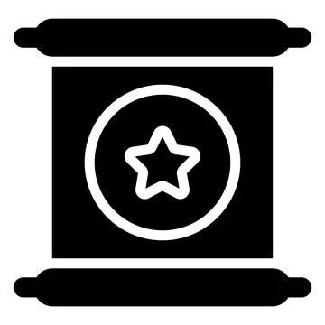 A modern glyph illustration of hotel elevator service Ilustración de archivo