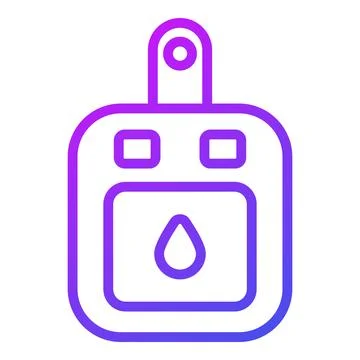A modern glyph illustration of hotel elevator service Ilustración de archivo