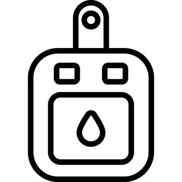 A modern glyph illustration of hotel elevator service Ilustración de archivo