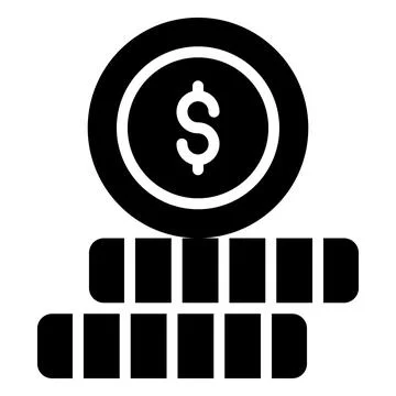 A modern glyph illustration of hotel elevator service Ilustración de archivo