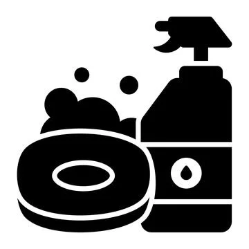 A modern glyph illustration of hotel elevator service Ilustración de archivo