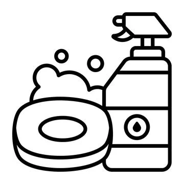 A modern glyph illustration of hotel elevator service Ilustración de archivo