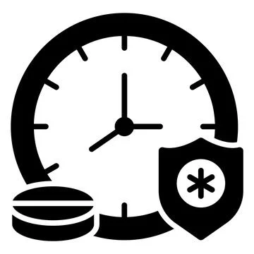 A modern glyph illustration of hotel elevator service Ilustración de archivo