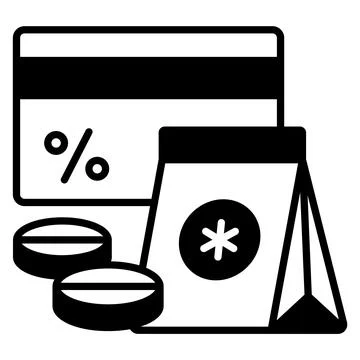 A modern glyph illustration of hotel elevator service Ilustración de archivo