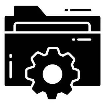 A modern glyph illustration of hotel elevator service Ilustración de archivo