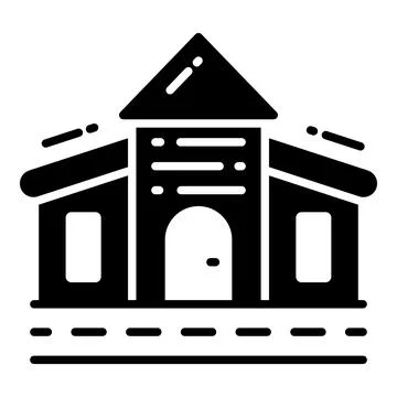 A modern glyph illustration of hotel elevator service Ilustración de archivo