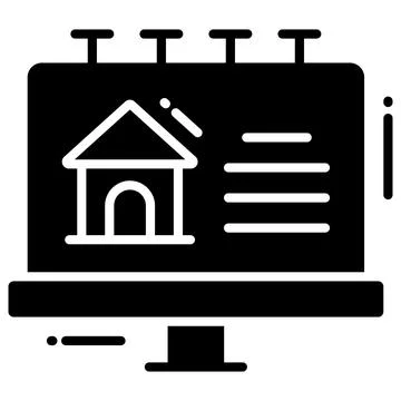 A modern glyph illustration of hotel elevator service Ilustración de archivo