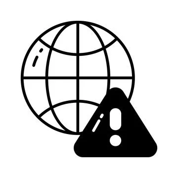 A modern glyph illustration of hotel elevator service Ilustración de archivo