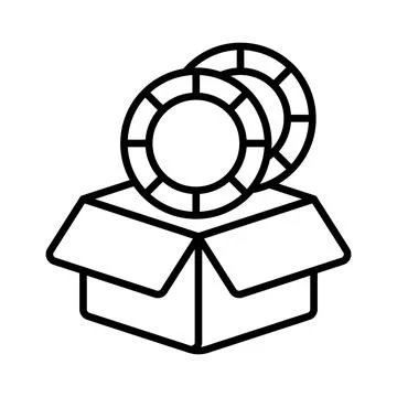A modern glyph illustration of hotel elevator service Ilustración de archivo