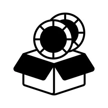 A modern glyph illustration of hotel elevator service Ilustración de archivo