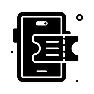 A modern glyph illustration of hotel elevator service Ilustración de archivo