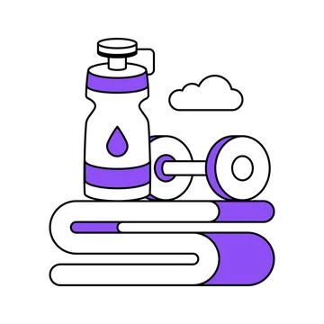 A modern glyph illustration of hotel elevator service Ilustración de archivo