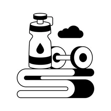 A modern glyph illustration of hotel elevator service Ilustración de archivo