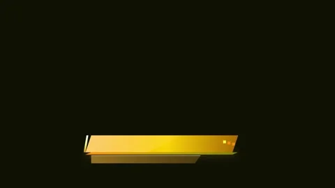 Modern golden abstract Lower third for lower thirds or titl.. Stock Footage 346063953