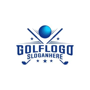 Modern Golf Badge Logo Vector. Golf club logo design template. Labels and Emb Illustrazione stock