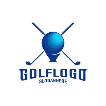 Modern Golf Badge Logo Vector. Golf club logo design template. Labels and Emb Stock Illustration