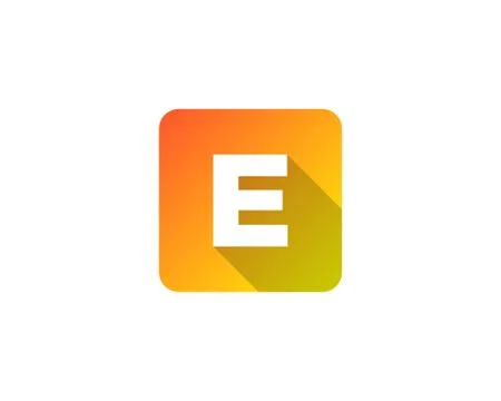 Modern Gradation Shadow Letter Icon Logo Design Element (5) Grats Stockgrafik