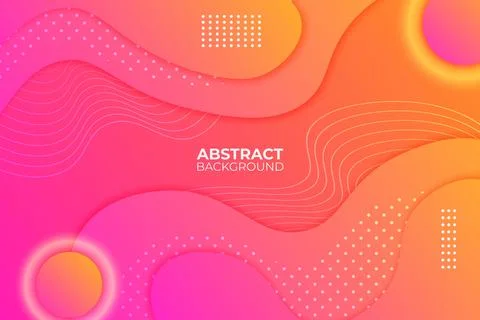 Modern Gradient Abstract Orange Background Stock Illustration