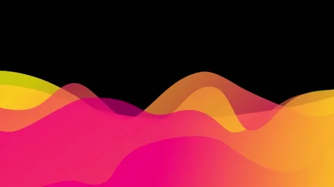 Modern gradient colored wave background. Stock Footage 154262490