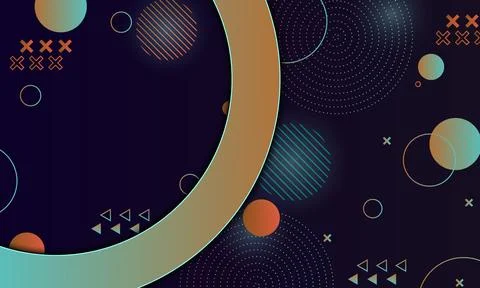 Modern gradient on dark background. Illustrazione stock