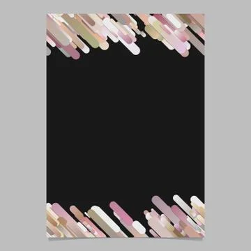 Modern gradient diagonal rounded stripe pattern flyer background Stock Illustration