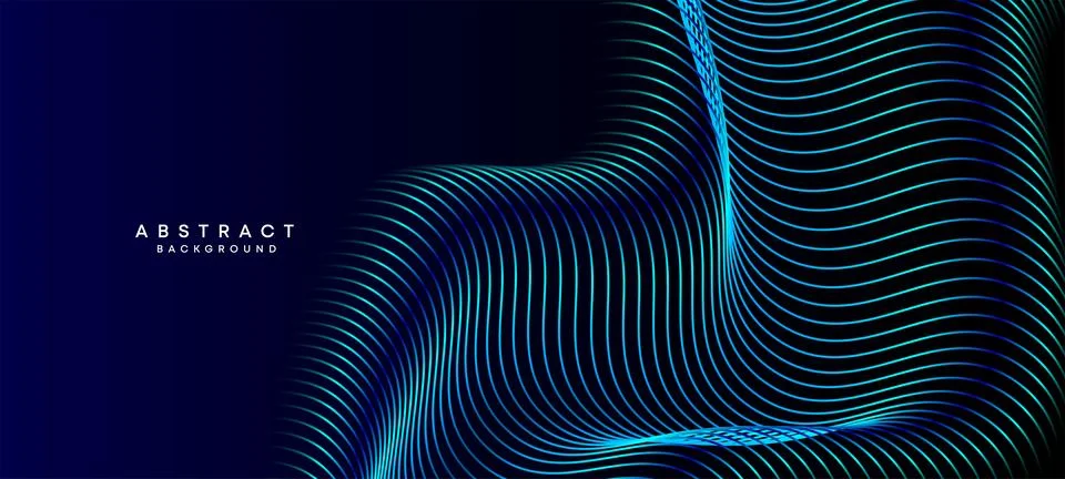 Modern Gradient With Glowing Lines Shiny Geometric Shape and Diagonal Background Stock Illustration